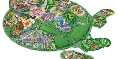 Disneyland karti - Disneyland map 2017 (Ile-de-France - Francuska)